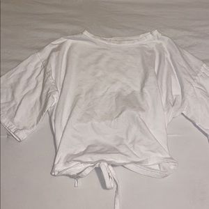 cropped top with open back